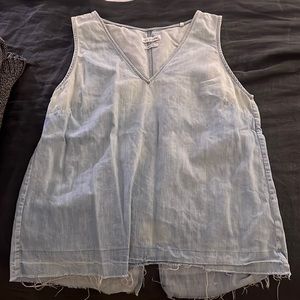 Rag & Bone distressed jean tank top